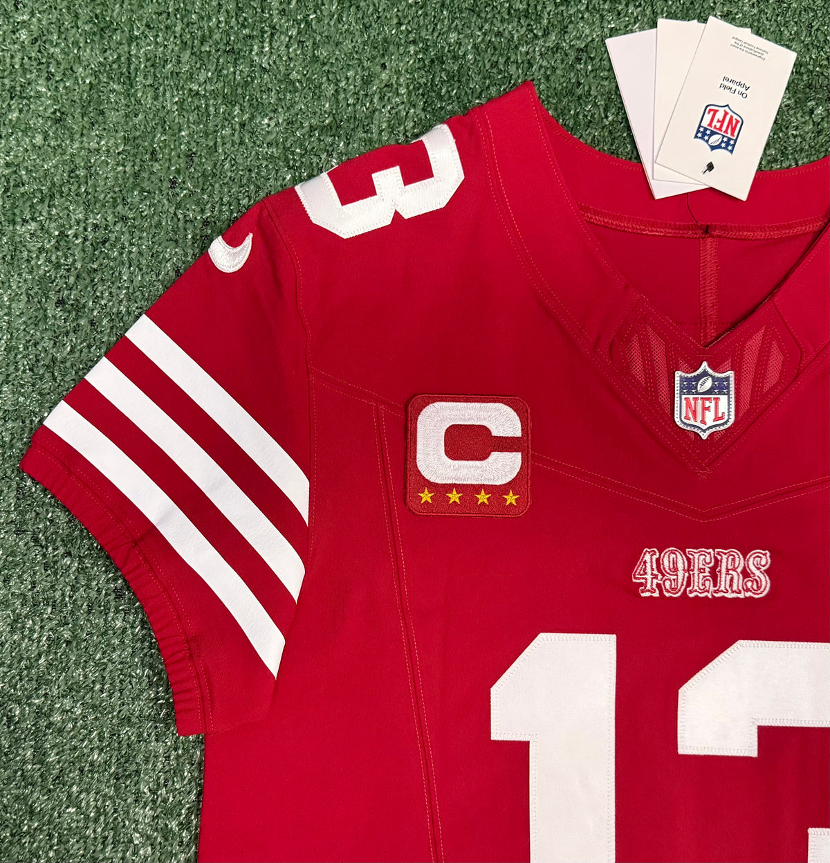 Brock Purdy San Francisco 49ers Jersey #13 Nike Vapor FUSE Elite Red Size 40 (Medium) NFL