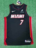 Giannis Antetokounmpo Miami Heat Jersey #7 Nike ADV Authentic Black Size 48 (Large) NBA