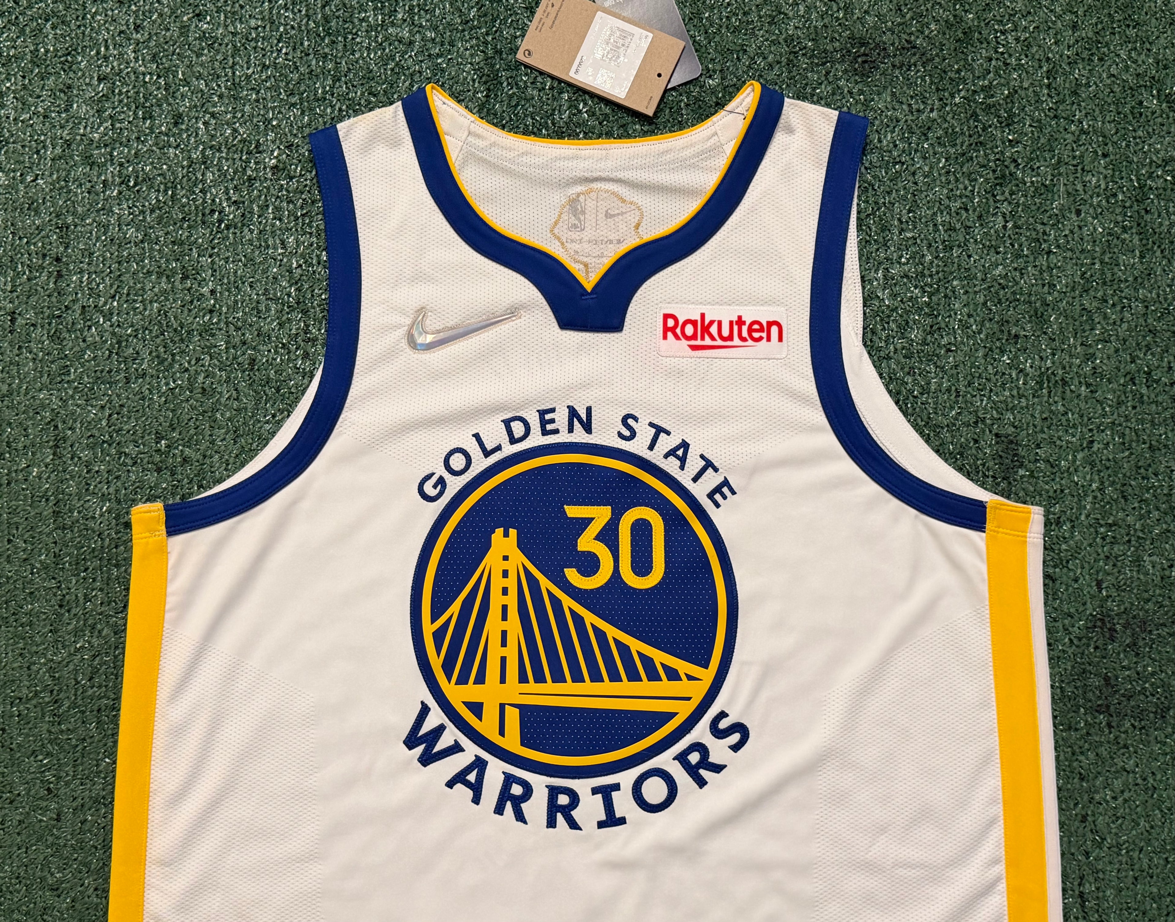 Steph Curry Golden State Warriors Jersey #30 Nike ADV Authentic White Size 48 (L) NBA