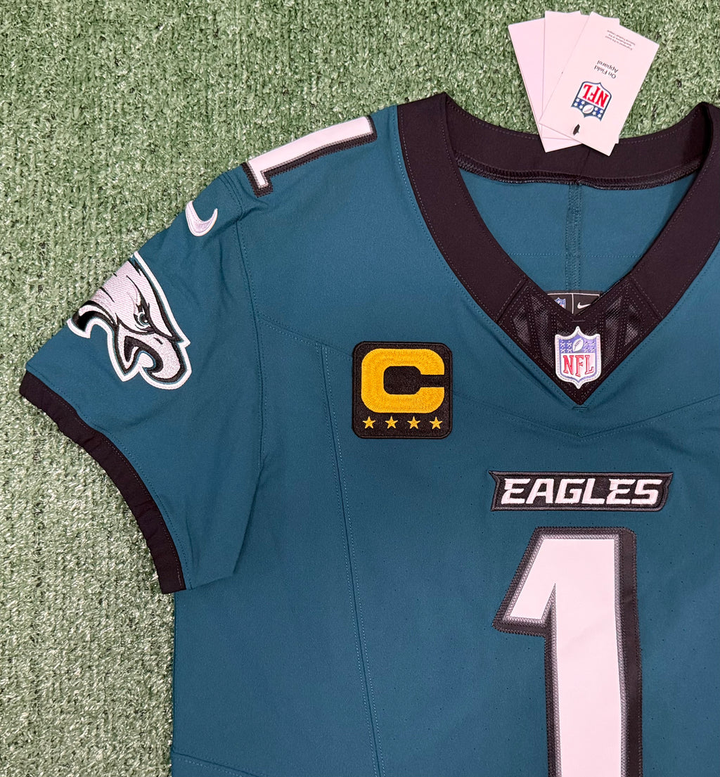 Jalen Hurts Philadelphia Eagles Jersey #1 Nike Vapor FUSE Elite Green Size 40 (Medium) NFL
