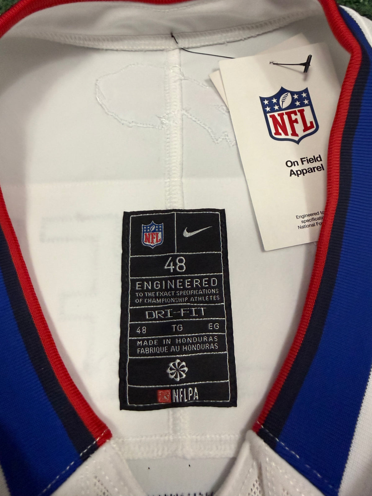 Josh Allen Buffalo Bills Jersey #17 Nike Vapor Fuse Elite White Size 48 (XL) NFL