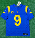 Matthew Stafford Los Angeles Rams Jersey #9 Nike Vapor Fuse Limited Stitched Blue Size (Medium) NFL