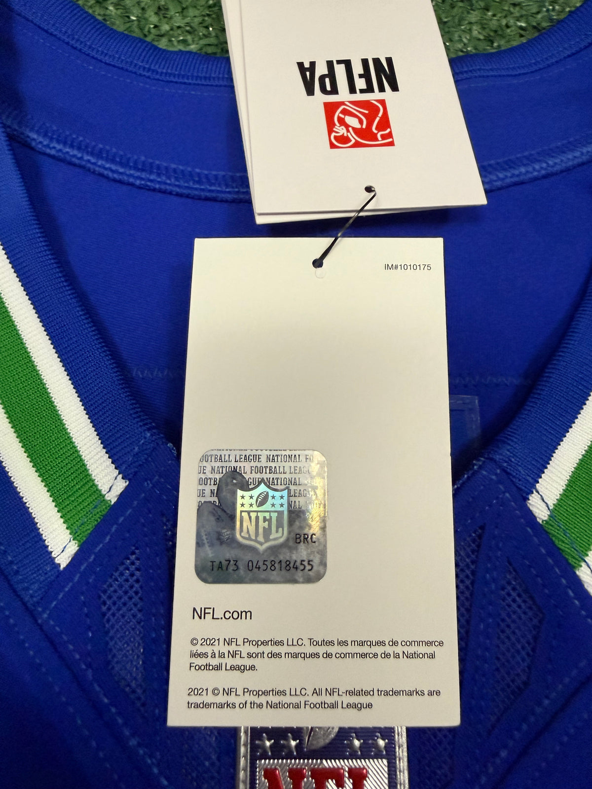 Jaxon Smith-Njigba Seattle Seahawks Jersey #11 Nike Vapor FUSE Elite Royal Blue Size 44 (L) NFL