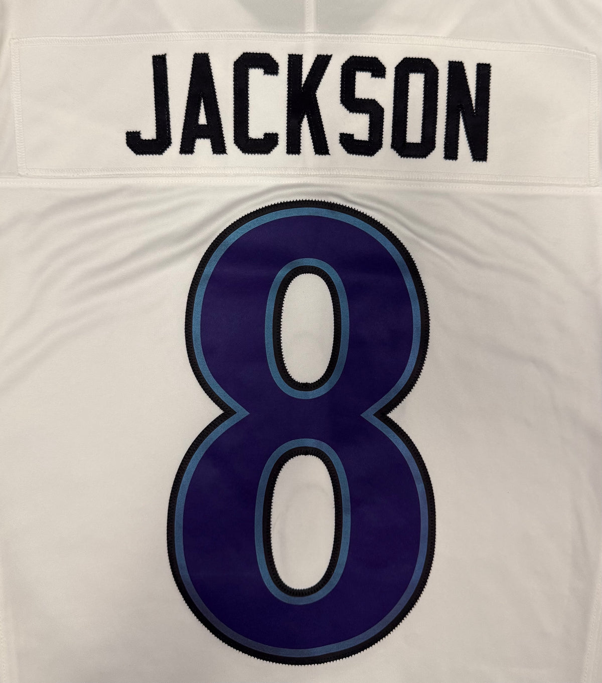 Lamar Jackson Baltimore Ravens Jersey #8 Nike Vapor FUSE Limited White Size (Medium) NFL