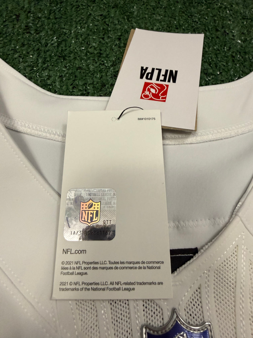 Fernando Mendoza Las Vegas Raiders Jersey #15 Nike Vapor Fuse Elite White Size 44 (L) NFL