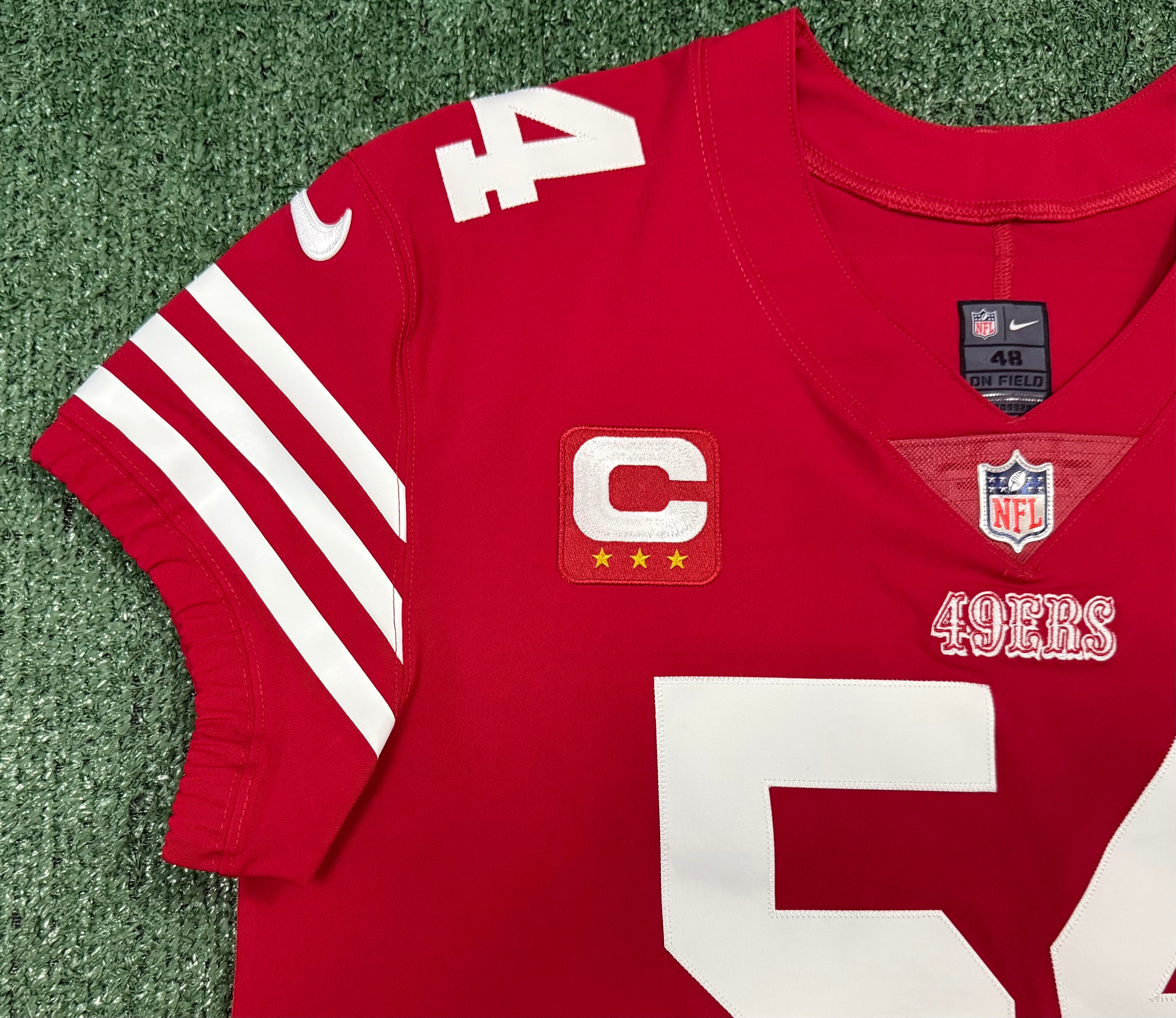 Fred Warner San Francisco 49ers
Jersey #54 Nike Vapor Elite red Size 44 (Large) NFL
