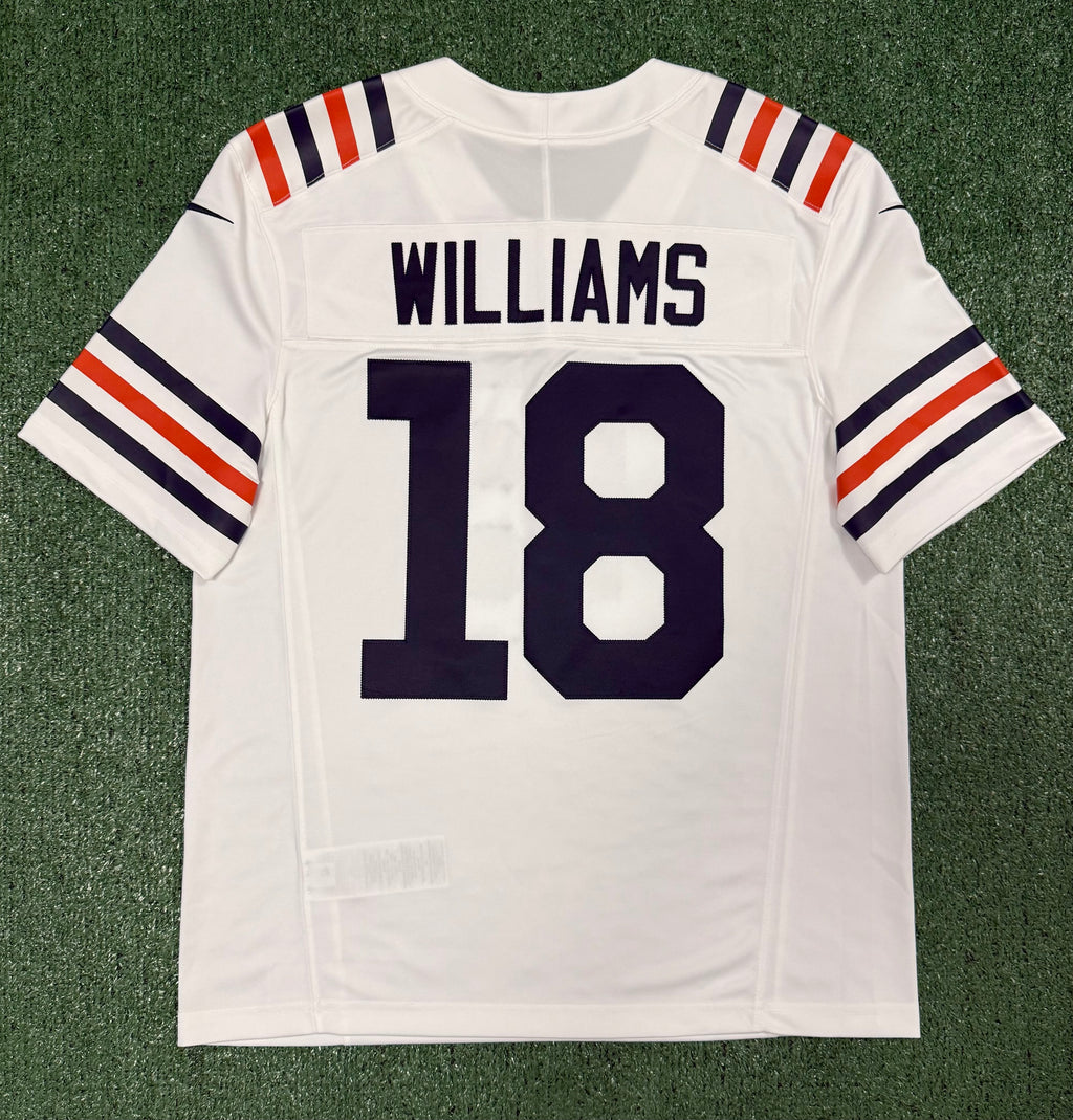 Caleb Williams Chicago Bears Jersey #18 Nike Vapor FUSE Stitched Limited White Size (Medium) NFL