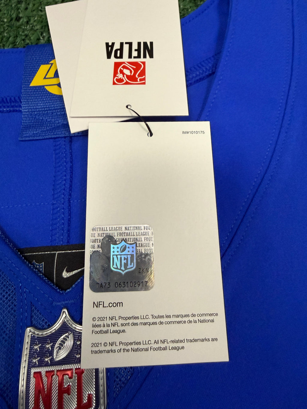 Puka Nacua Los Angeles Rams
Jersey #12 Nike Vapor FUSE Elite Blue Size 40 (Medium) NFL