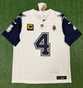 Dak Prescott Dallas Cowboys Jersey #4 Nike Vapor FUSE Limited White Size (Large) NFL