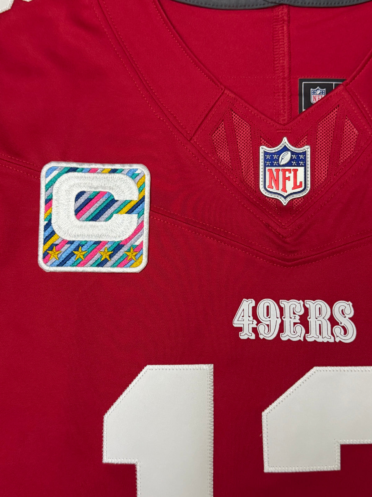 Brock Purdy San Francisco 49ers Jersey #13 Nike Vapor Fuse Limited Stitched Red Size (Large) NFL