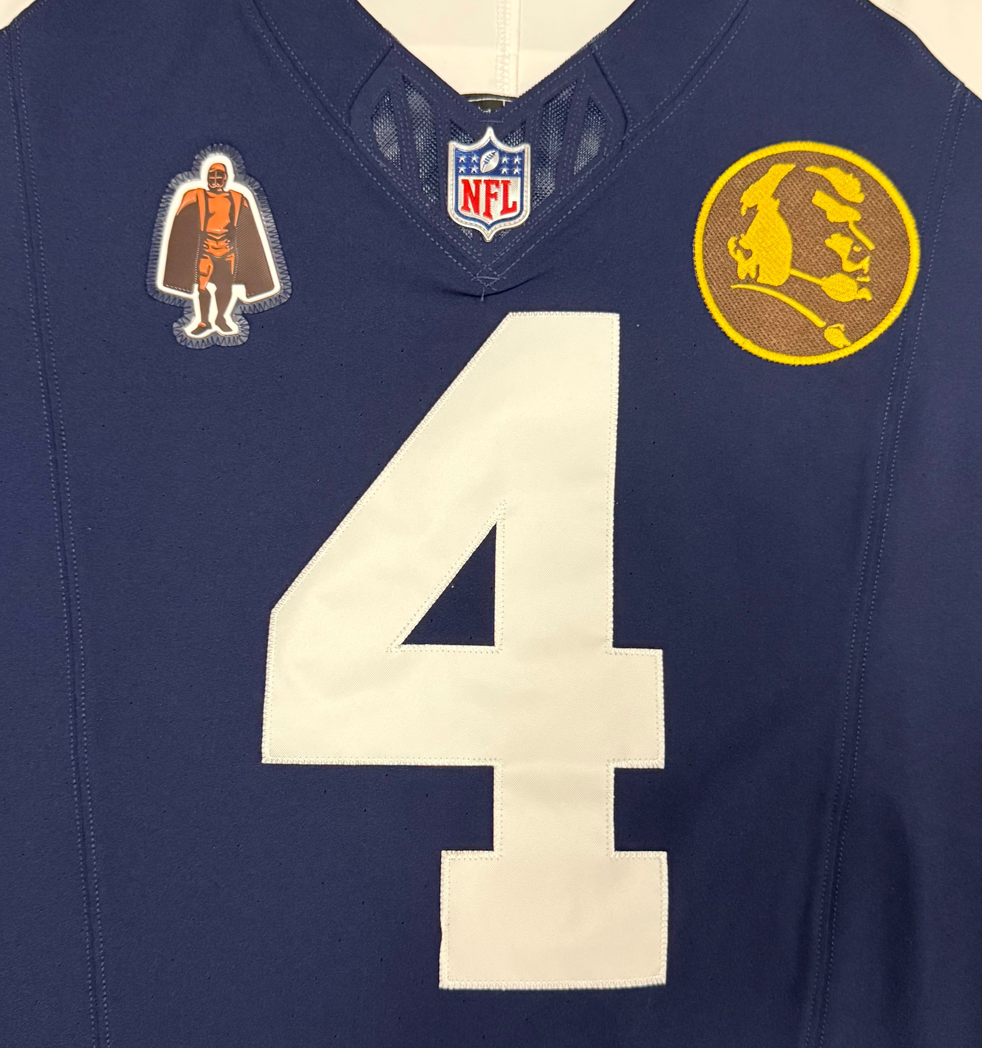Dak Prescott Dallas Cowboys Jersey #4 Nike Vapor Fuse Elite Navy Size 48 (XL) NFL