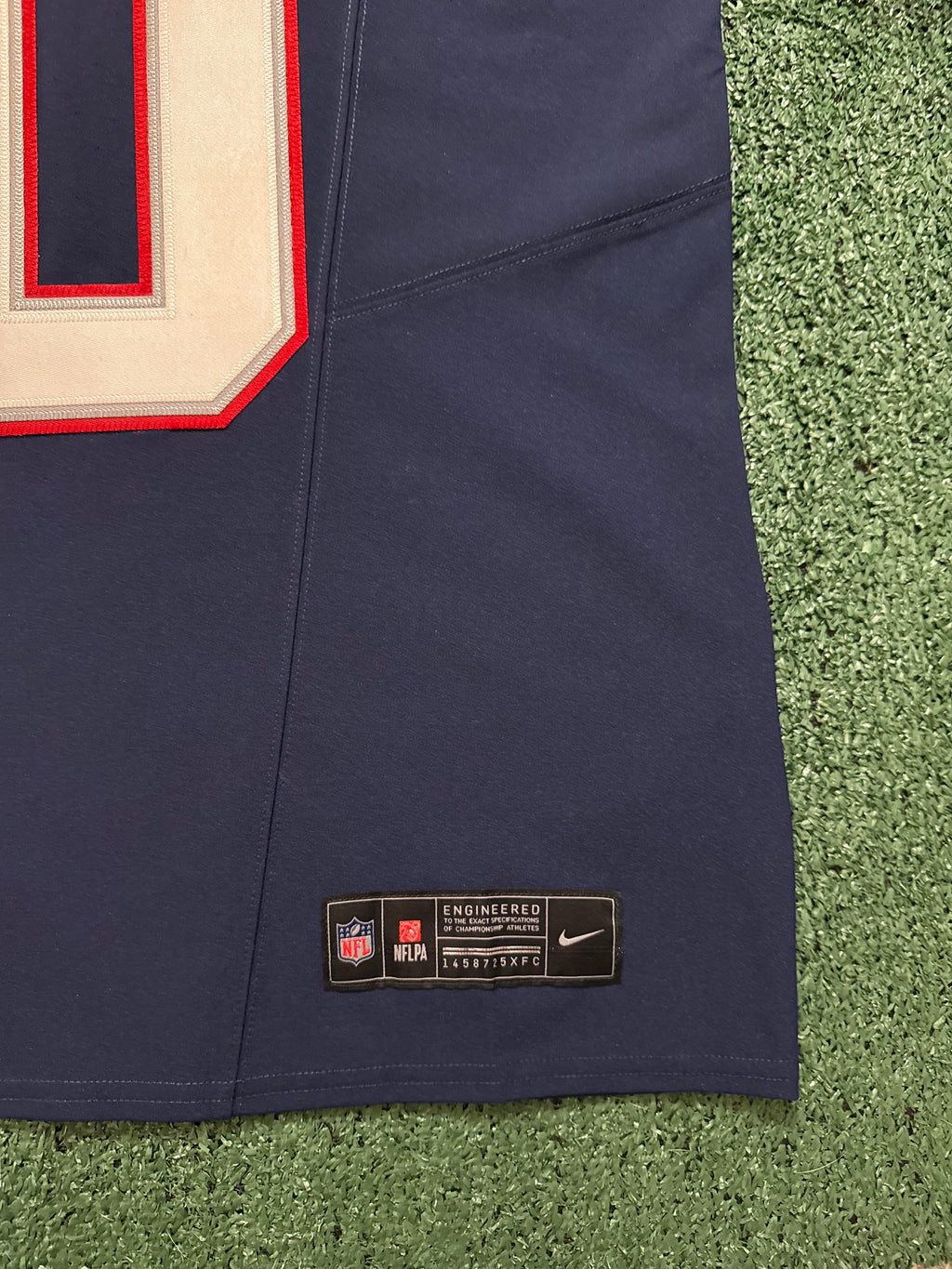 Drake Maye New England Patriots Jersey #10 Nike Vapor Fuse Elite Blue Size 44 (Large) NFL