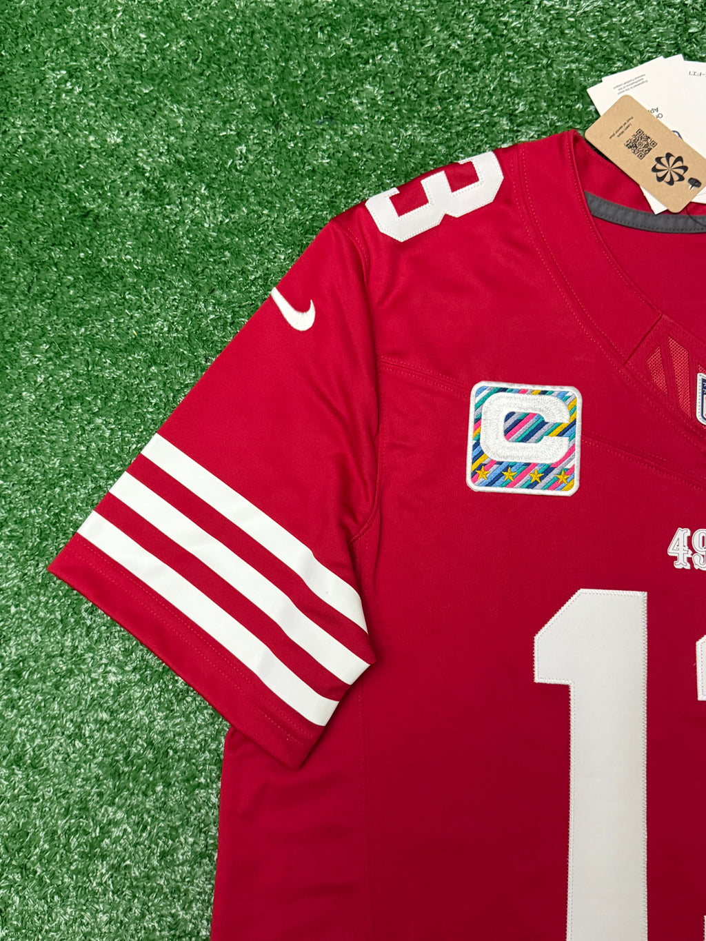 Brock Purdy San Francisco 49ers Jersey #13 Nike Vapor Fuse Limited Stitched Red Size (Large) NFL