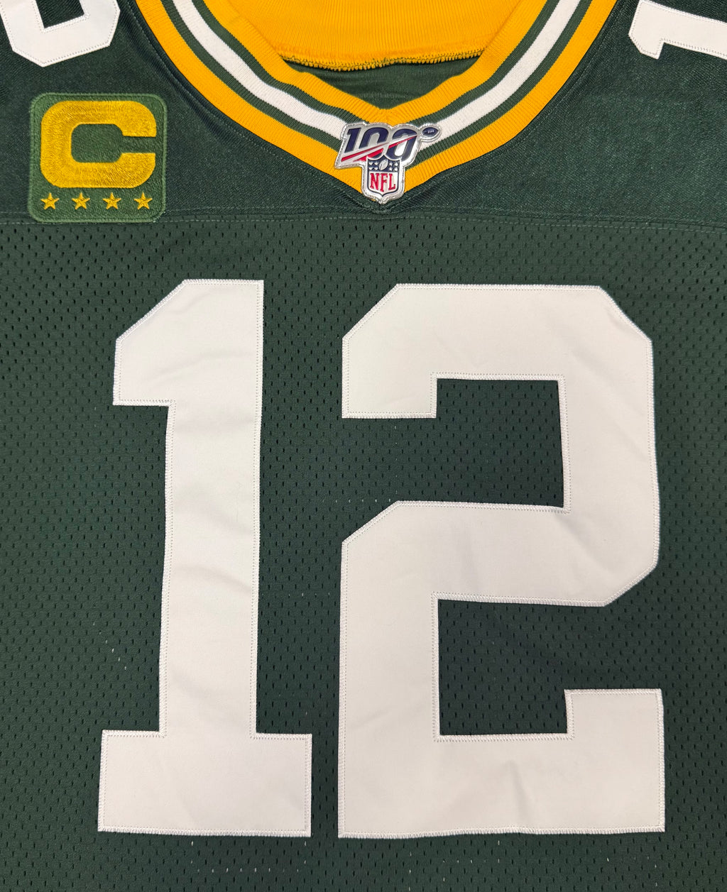 Aaron Rodgers Green Bay Packers Jersey #12 Nike Vapor Elite Green Size 40 (Medium) NFL