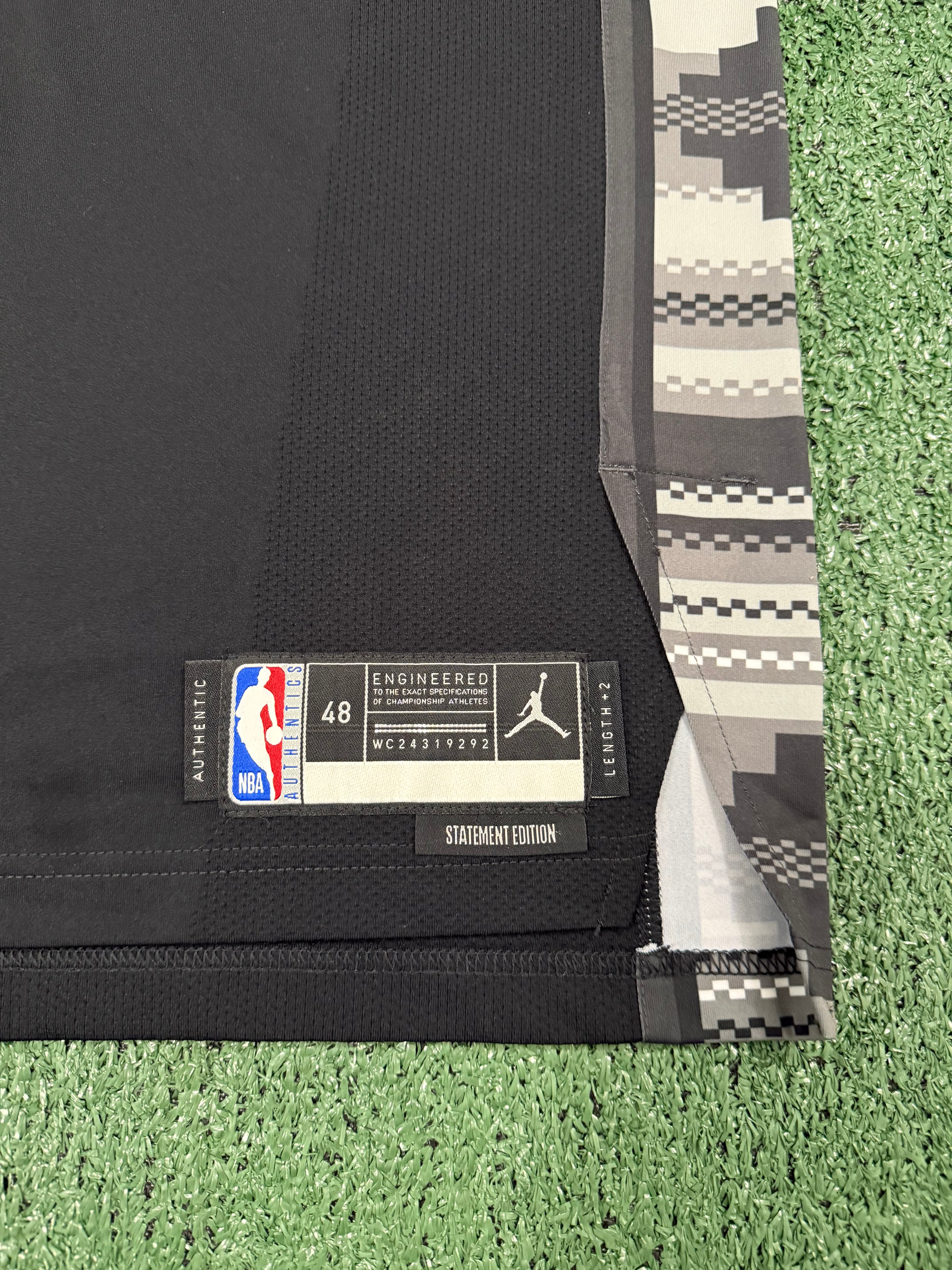 Victor Wembanyama San Antonio Spurs Jersey #1 Nike ADV Authentic Black Size 48 (L) NBA