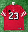 Christian McCaffrey San Francisco 49ers Jersey #23 Nike Vapor Fuse Limited Stitched Red Size (Large) NFL