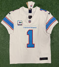 Cam Ward Tennessee Titans Jersey #1 Nike Vapor Fuse Elite White Size 40 (M) NFL