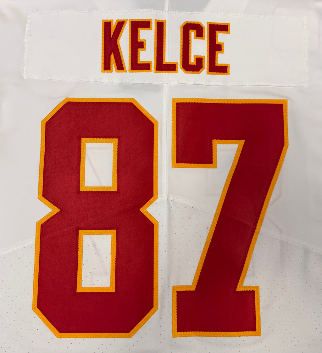Travis Kelce Kansas City Chiefs Jersey #87 Nike Vapor Elite White Size 48 (XL) NFL