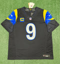 Matthew Stafford Los Angeles Rams Jersey #9 Nike FUSE Rivalry Black Size (XL) NFL