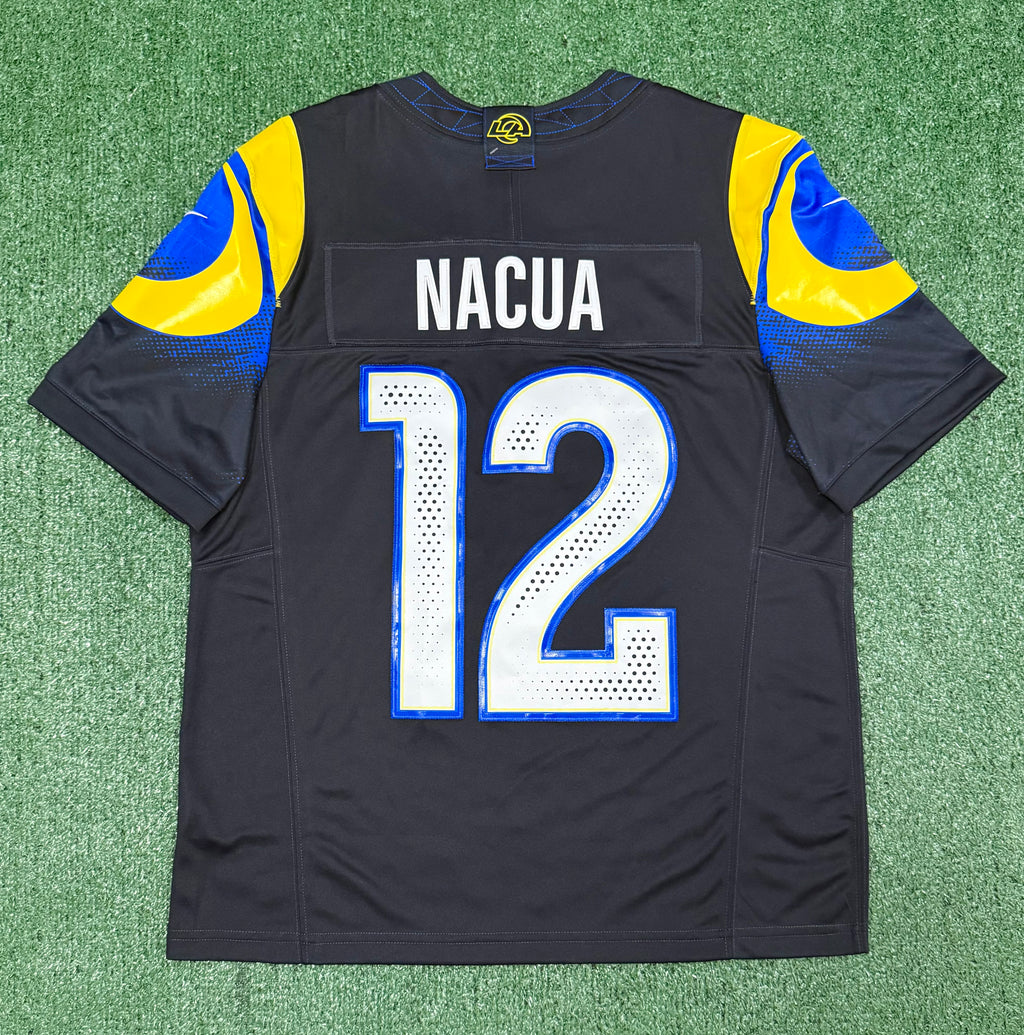 Puka Nacua Los Angeles Rams Jersey #12 Nike FUSE Rivalry Black Size (Large) NFL