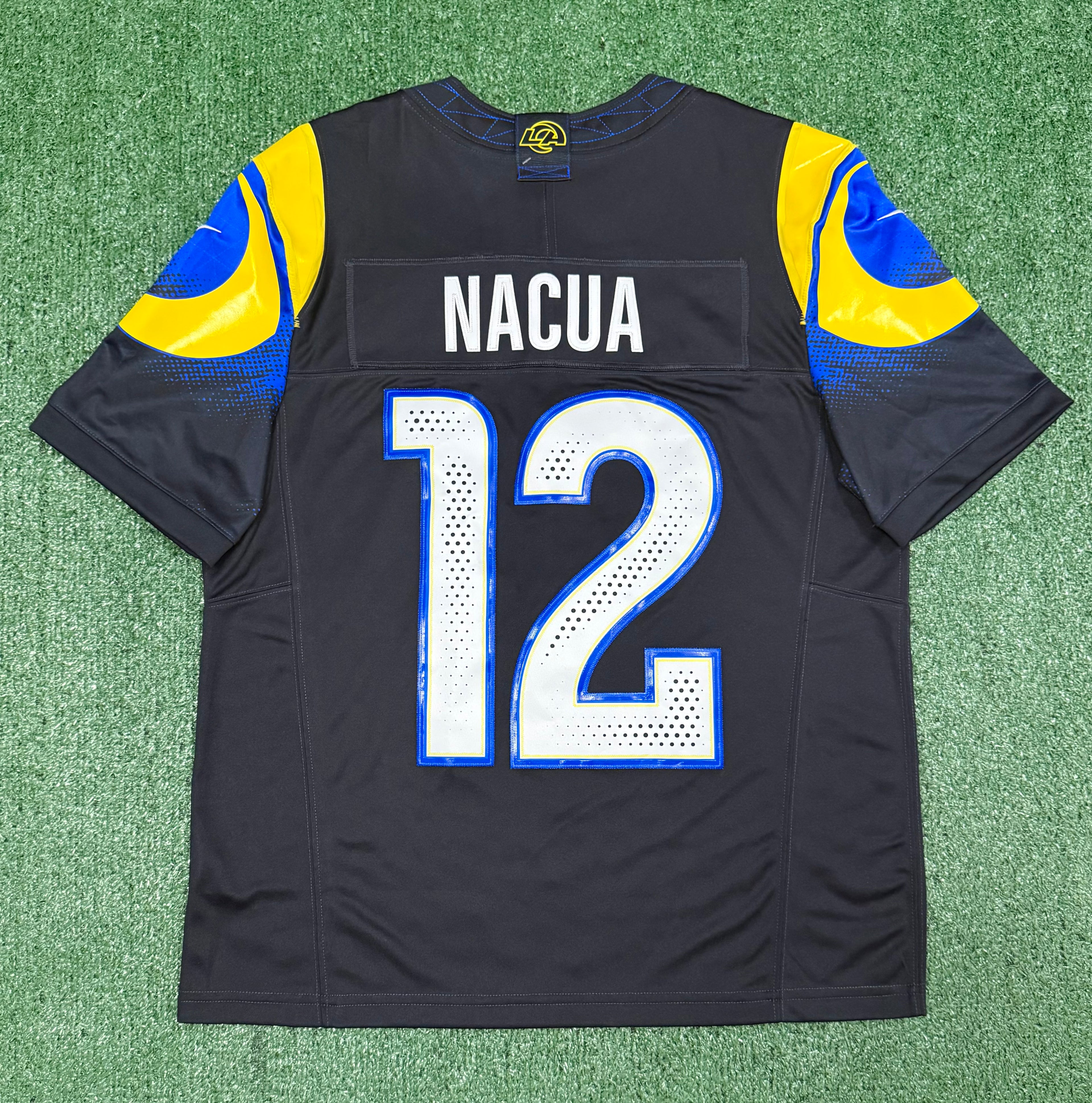 Puka Nacua Los Angeles Rams Jersey #12 Nike FUSE Rivalry Black Size (Large) NFL