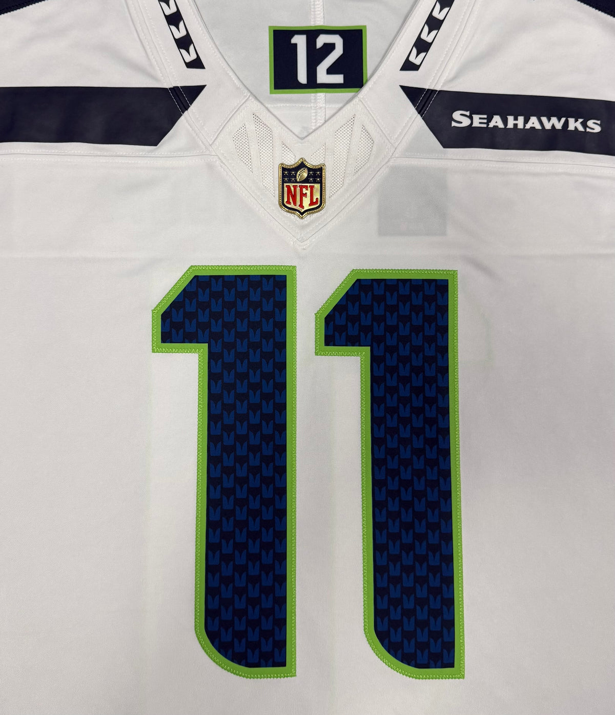 Jaxon Smith-Njigba Seattle Seahawks Jersey #11 Nike Vapor FUSE Limited White Size (Large) NFL