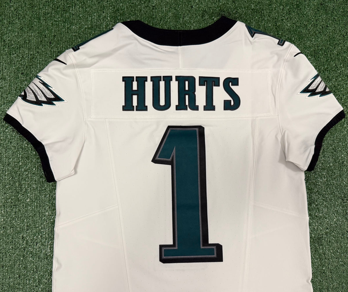 Jalen Hurts Philadelphia Eagles Jersey #1 Nike Vapor FUSE Elite White Size 40 (Medium) NFL