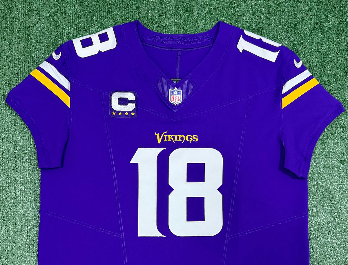 Justin Jefferson Minnesota Vikings Jersey #18 Nike Vapor FUSE Elite Purple Size 48 (XL) NFL