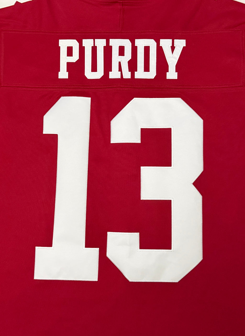 Brock Purdy San Francisco 49ers Jersey #13 Nike Vapor Fuse Limited Stitched Red Size (Large) NFL