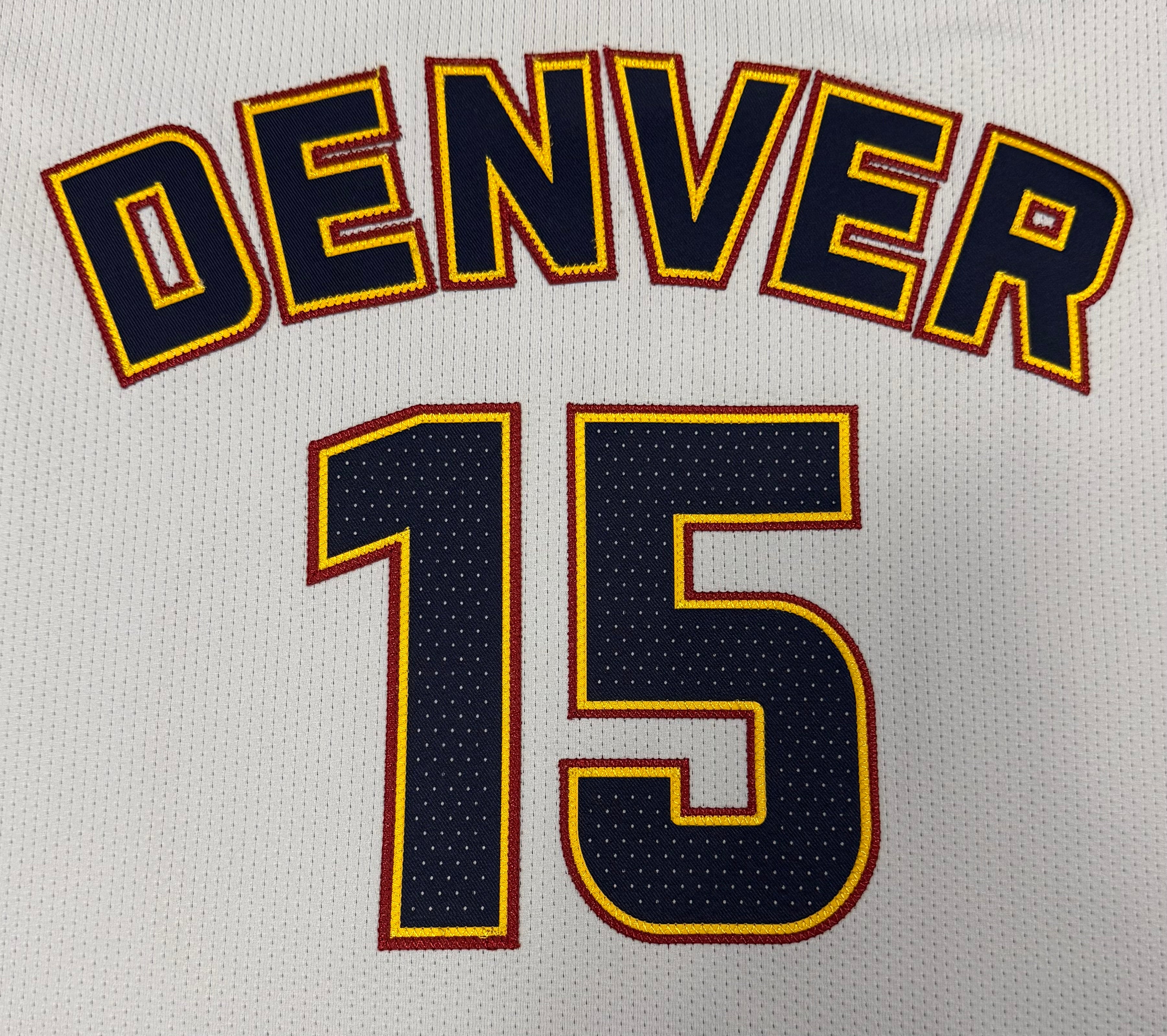 Nikola Jokic Denver Nuggets Jersey #15 Nike ADV Authentic White Size 48 (L) NBA