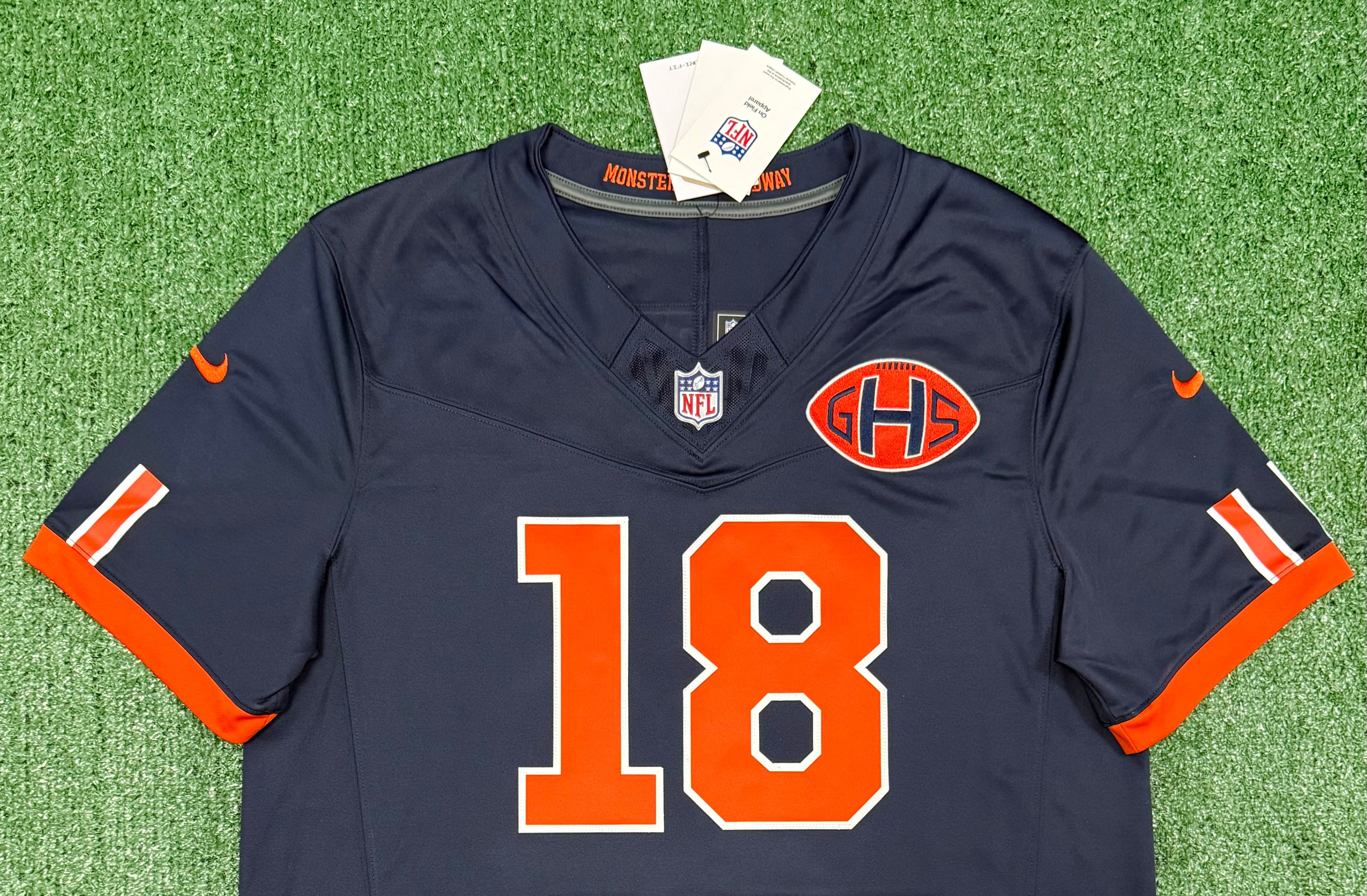 Caleb Williams Chicago Bears Jersey #18 Nike FUSE Rivalry Navy Size (Large) NFL