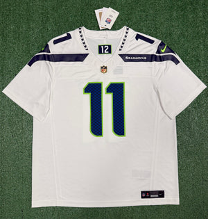 Jaxon Smith-Njigba Seattle Seahawks Jersey #11 Nike Vapor FUSE Limited White Size (XL) NFL