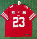 Christian McCaffrey San Francisco 49ers Jersey #23 Nike Vapor Fuse Limited Stitched Red Size (XL) NFL