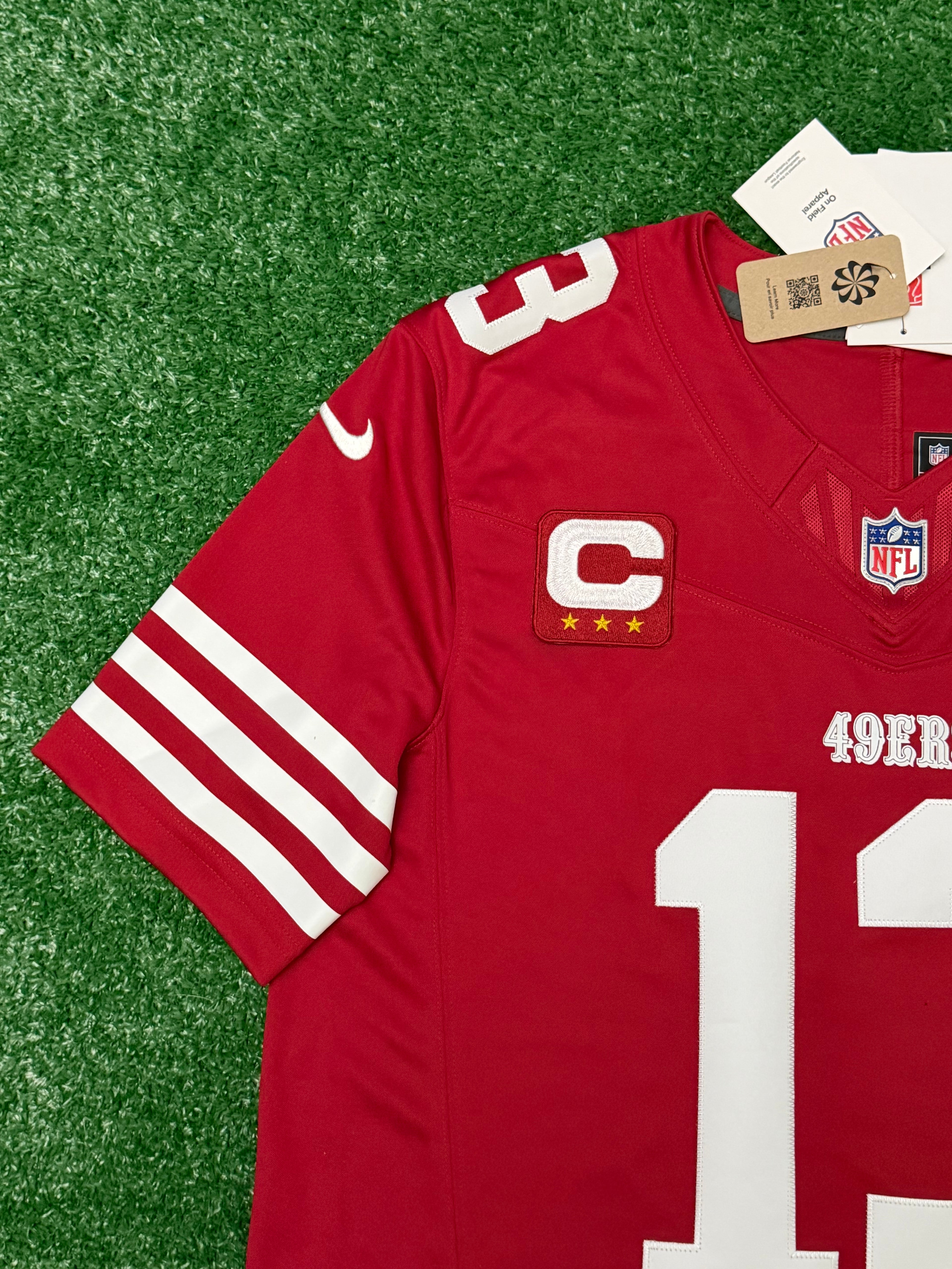 Brock Purdy San Francisco 49ers Jersey #13 Nike Vapor Fuse Limited Stitched Red Size (Large) NFL