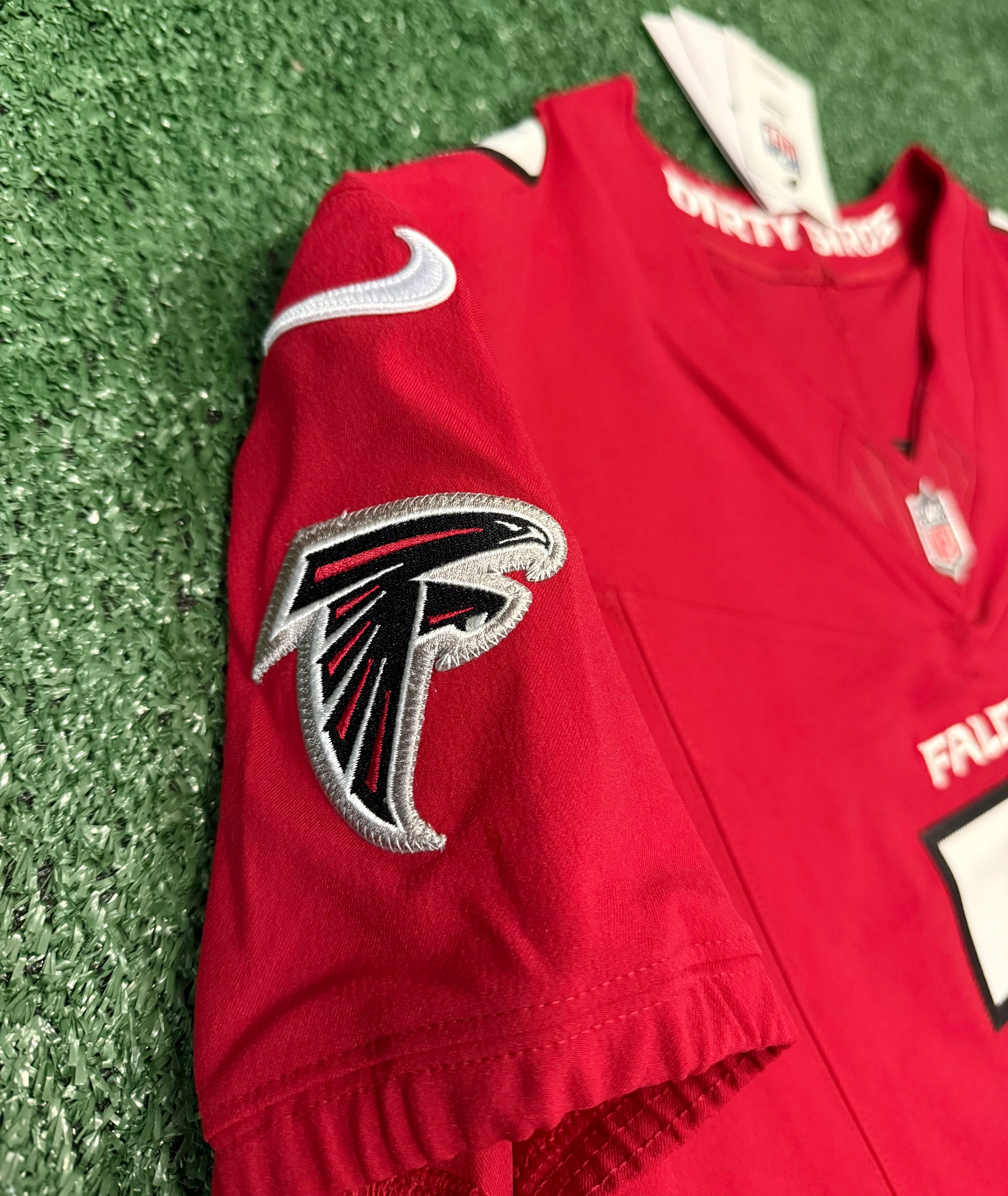 Bijan Robinson Atlanta Falcons Jersey #7 Nike Vapor FUSE Elite Red Size 44 (Large) NFL