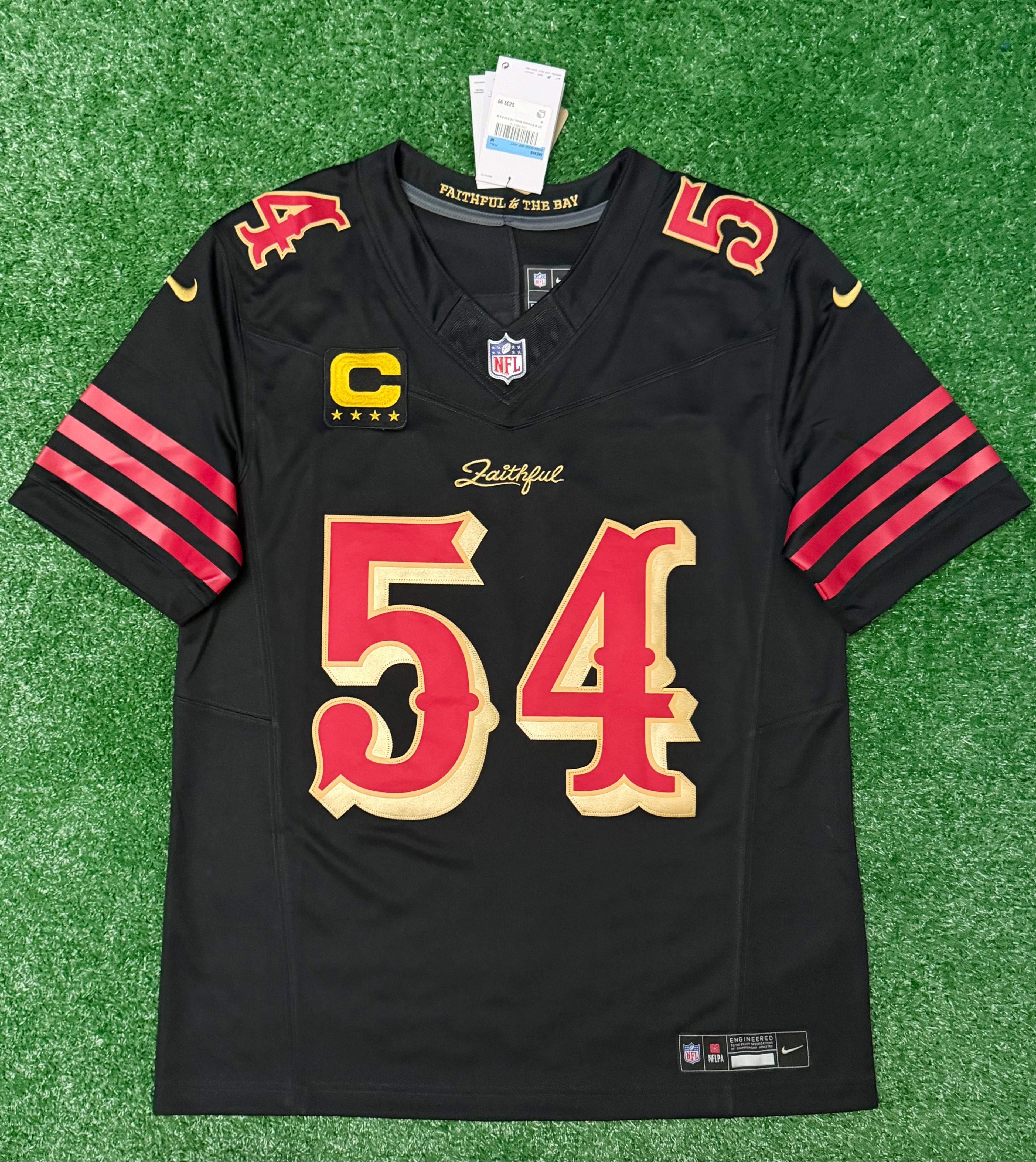 Fred Warner San Francisco 49ers Jersey #54 Nike FUSE Rivalry Black  Size (Medium) NFL