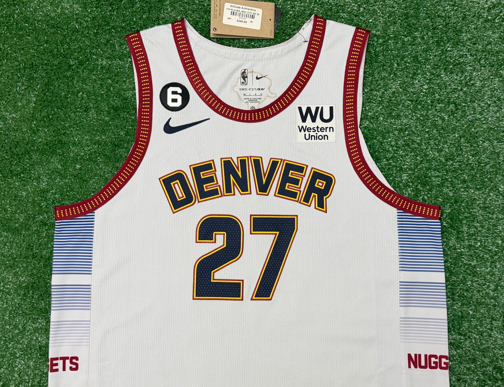 Jamal Murray Denver Nuggets Jersey #27 Nike ADV Authentic Gray Size 48 (L) NBA