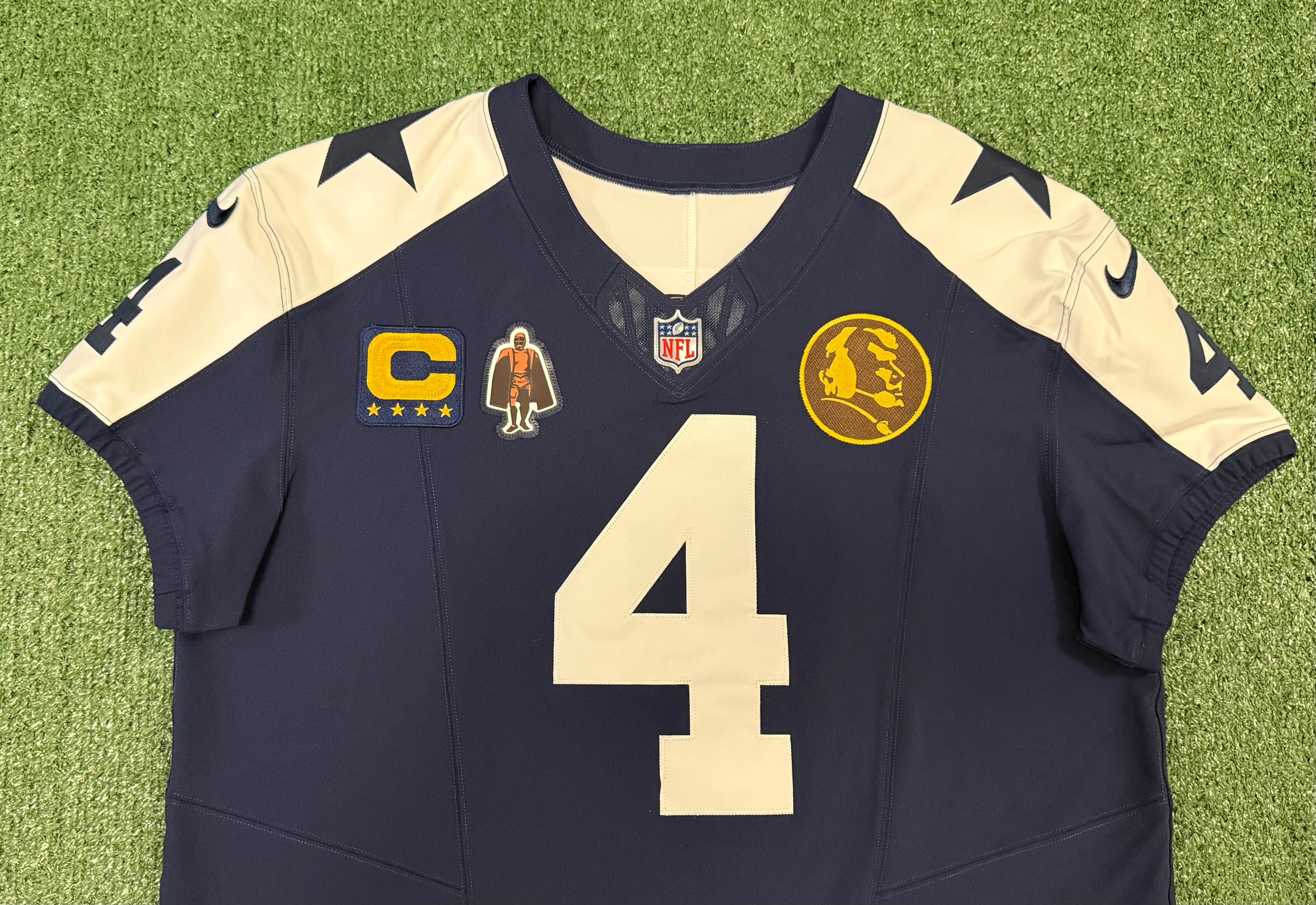 Dak Prescott Dallas Cowboys Jersey #4 Nike Vapor Fuse Elite Navy Size 48 (XL) NFL