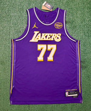 Luka Doncic Los Angeles Lakers Jersey #77 Nike ADV Authentic Purple Size 52 (XL) NBA