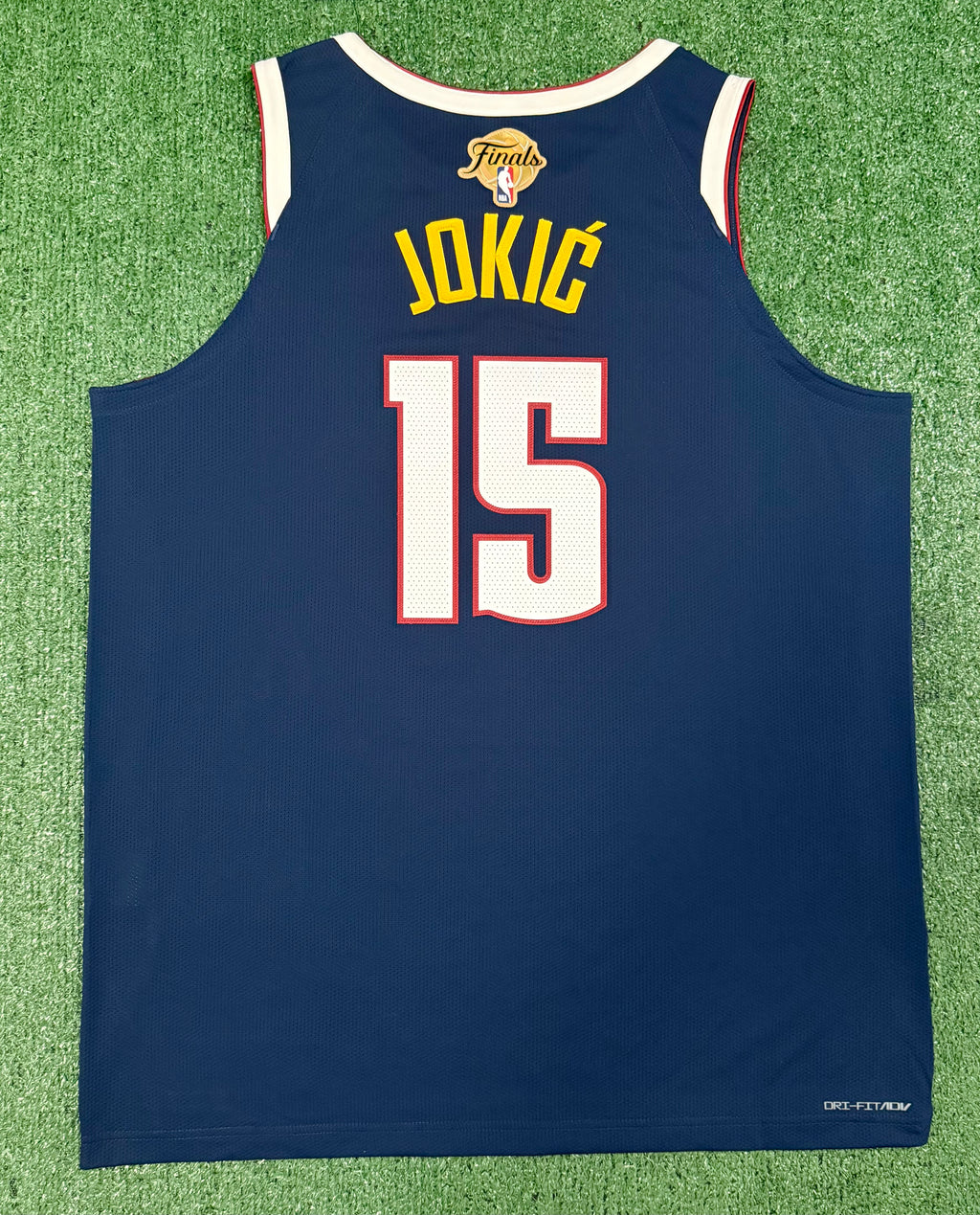Nikola Jokic Denver Nuggets Jersey #15 Nike ADV Authentic Navy Size 52 (XL) NBA