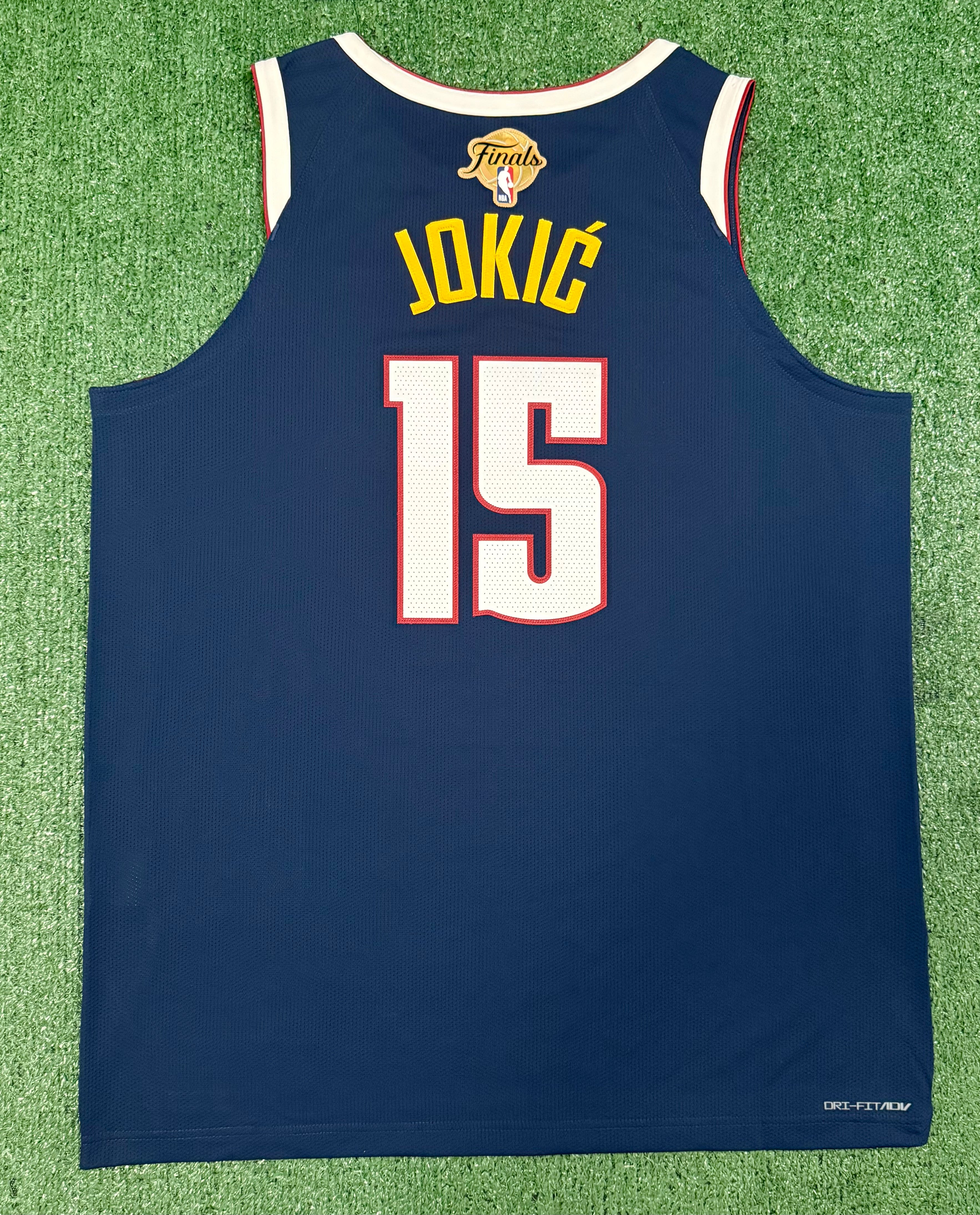 Nikola Jokic Denver Nuggets Jersey #15 Nike ADV Authentic Navy Size 52 (XL) NBA