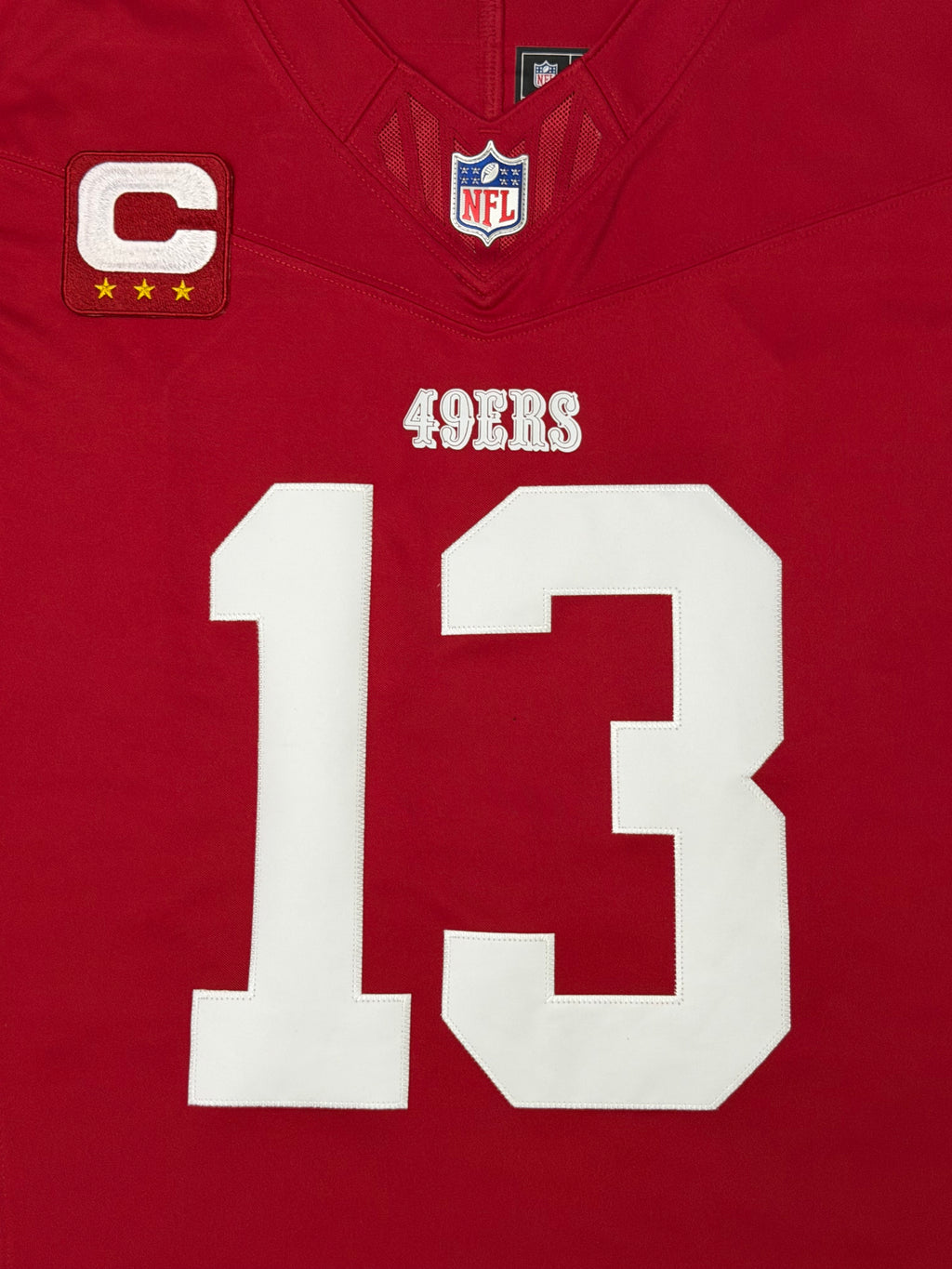 Brock Purdy San Francisco 49ers Jersey #13 Nike Vapor Fuse Limited Stitched Red Size (Large) NFL