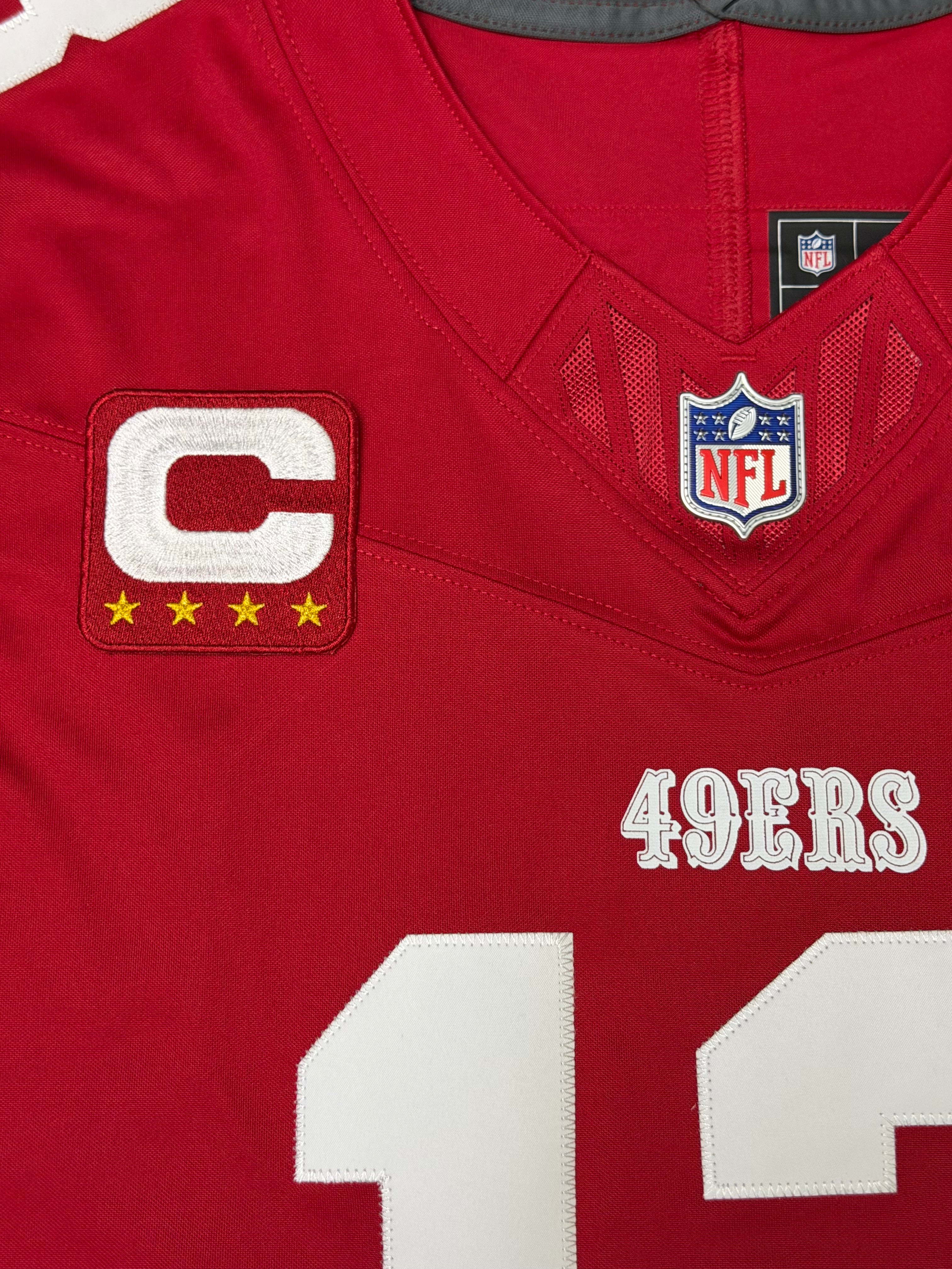 Brock Purdy San Francisco 49ers Jersey #13 Nike Vapor Fuse Limited Stitched Red Size (Large) NFL