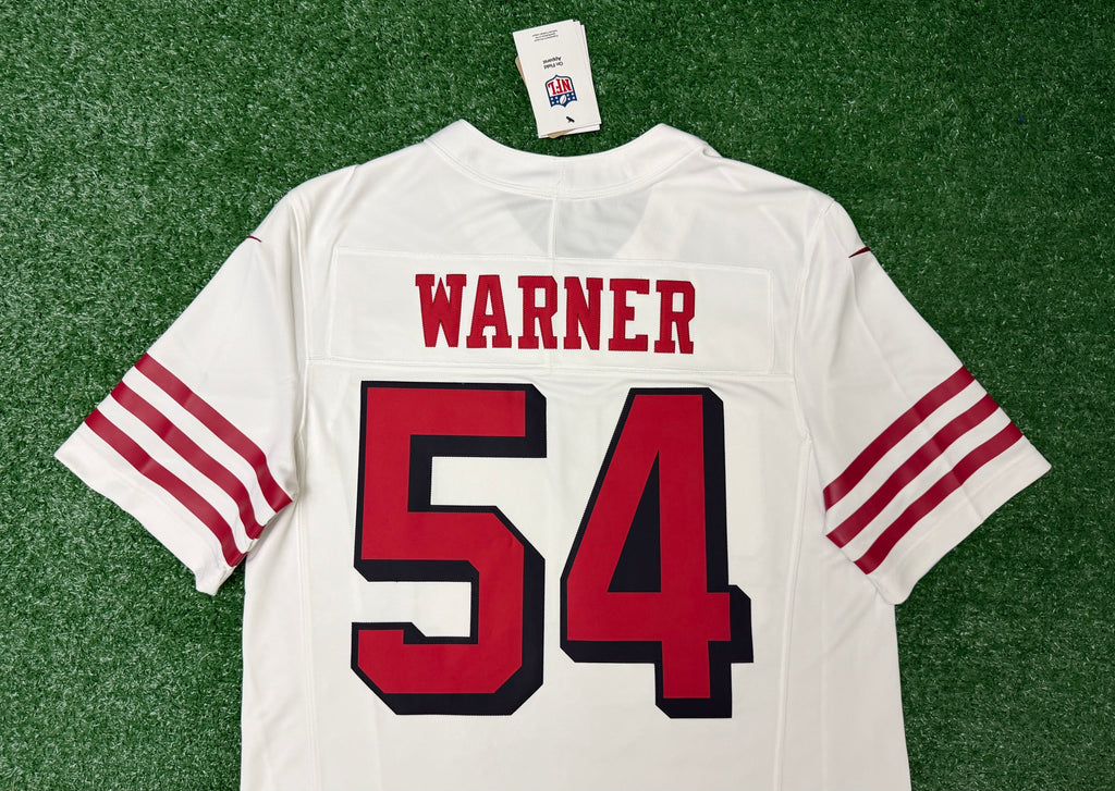 Fred Warner San Francisco 49ers Jersey #54 Nike Vapor Fuse Limited Stitched White Size (Medium) NFL