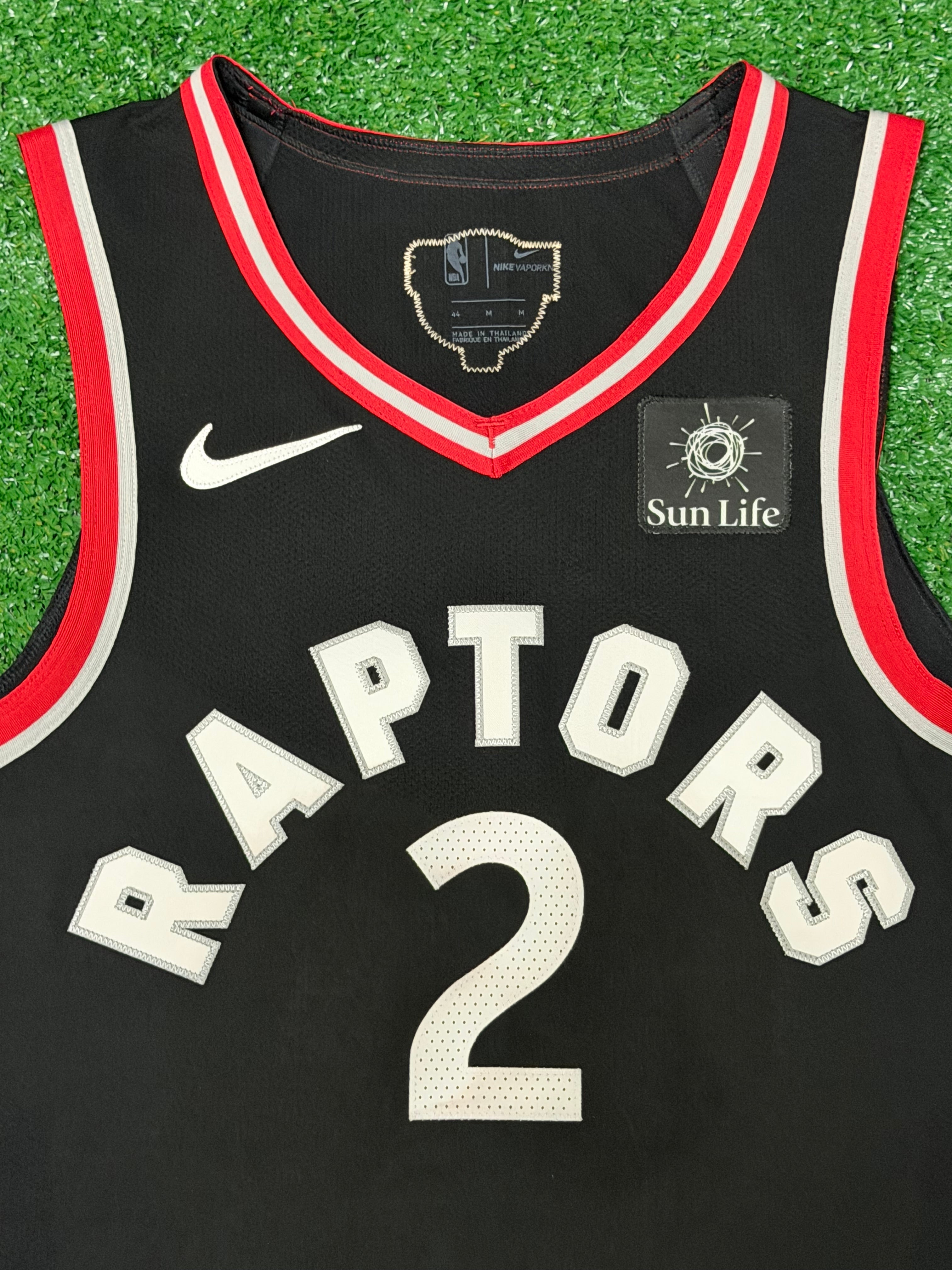 Kawhi Leonard Toronto Raptors Jersey #2 Nike Vaporknit Authentic Black Size 44 (M) NBA