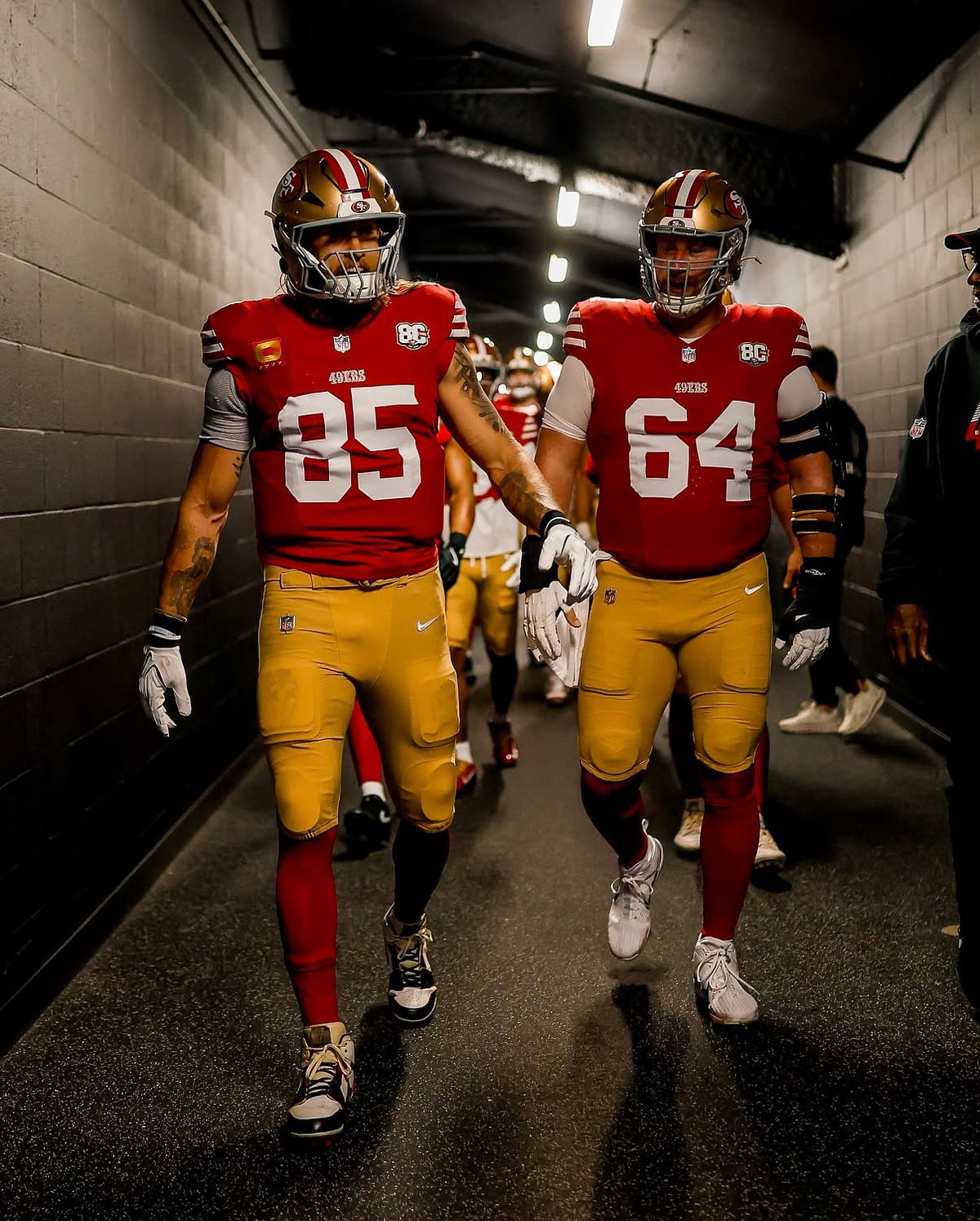George Kittle San Francisco 49ers Jersey #85 Nike Vapor Fuse Limited Stitched Red Size (Large) NFL
