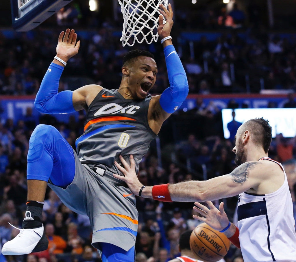 Russell Westbrook Oklahoma City Thunder Jersey #0 Nike Aeroswift Authentic Gray Size 52 (XL) NBA