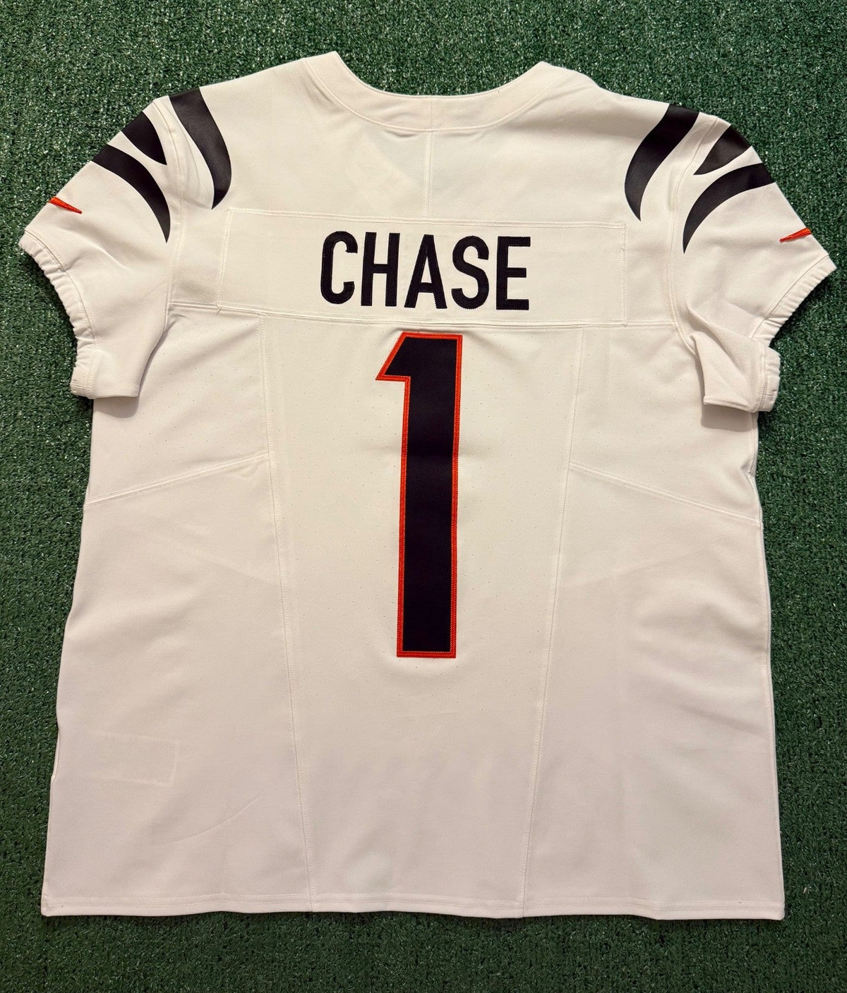 Ja'Marr Chase Cincinnati Bengals Jersey #1 Nike Vapor Fuse Elite White Size 48 (XL) NFL