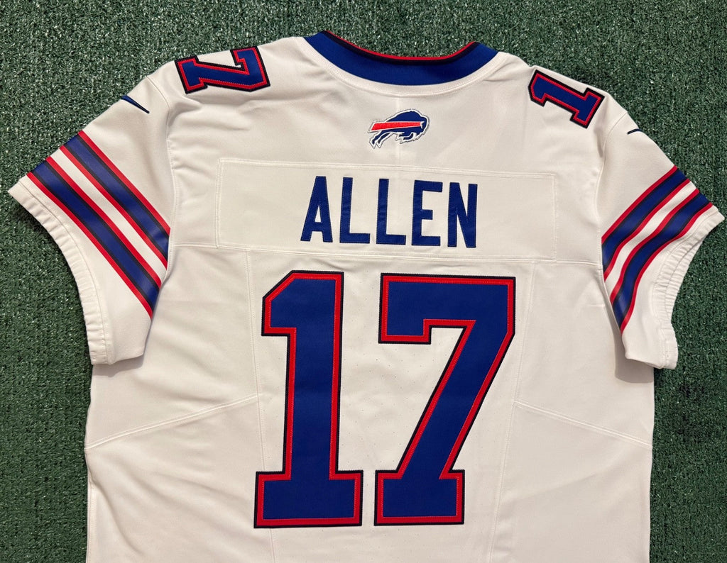 Josh Allen Buffalo Bills Jersey #17 Nike Vapor Fuse Elite White Size 48 (XL) NFL