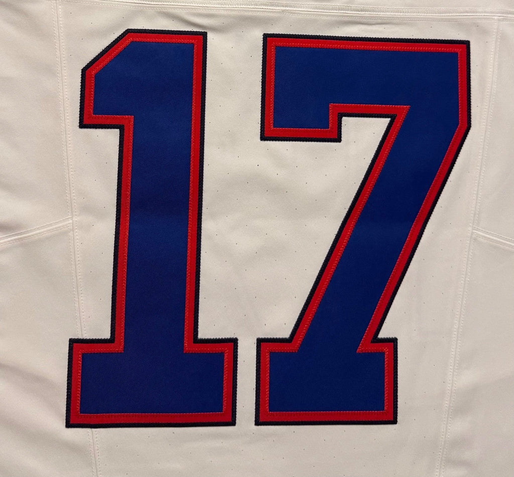 Josh Allen Buffalo Bills Jersey #17 Nike Vapor Fuse Elite White Size 48 (XL) NFL